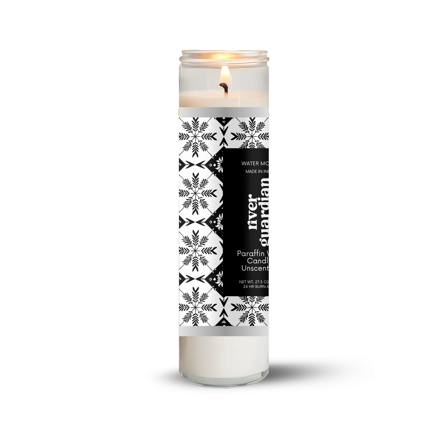 Long Burning Glass Candle